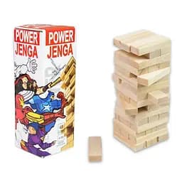 Настільна гра "Power Jenga" Strateg 30275, 48 брусків, українською мовою