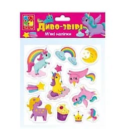 Набір для творчості з м'якими наклейками Vladi Toys "Диво-звірі" - VT 4210-07 - мініатюра 2