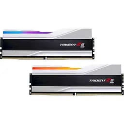Модуль пам'яті G.Skill DDR5 32Gb (2x16) Trident Z5 RGB Silver 6000MHz 1.2V CL36 (F5-6000J3636F16GX2-TZ5RS) Б/в