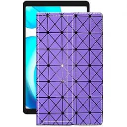 Чехол StatusCASE из экокожи для планшета Realme Pad Mini Фиолетовый ромб