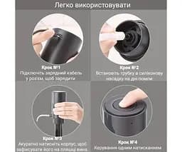 Clever, Помпа-аератор для вина, акумуляторна, чорна - мініатюра 3