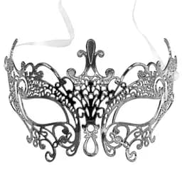Елочная игрушка MIS LT Маска 18х10 см серебряная гальваника
