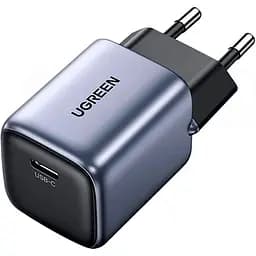 Мережевий зарядний пристрій Ugreen CD319 Nexode Mini 30W PD GaN Tech Charger Grey (90666) [99294] - мініатюра 3