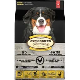 Сухой корм для собак больших пород Oven-Baked Tradition, со свежего мяса курятины, 11,34 кг