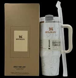 Термокухоль Stanley Quencher H2.0 Tumbler з неіржавкої сталі Cream Marble 0,88 л KT7002009