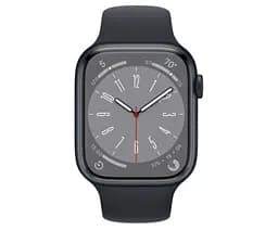 Смарт-годинник Apple Watch Series 8 GPS+LTE Midnight Aluminum Case with Midnight Sport Band 45 мм Size M/L (MNVL3) (60367-ska) - мініатюра 2