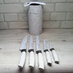 Набір кухонних ножів 7 предметів з підставкою Edenberg EB-5103 - мініатюра 4