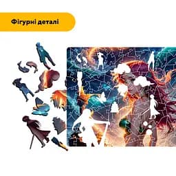 Пазл деревяний Аніме Грація Русалки, А5, Картонна коробка 35 елементів - мініатюра 3
