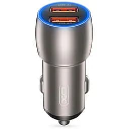 Зарядний пристрій XO 2xUSB QC3.0 36W black (СC52-BK)