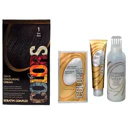 Фарба для волосся Maxima Professional Hair Сoloring з кератином колір 1 чорна