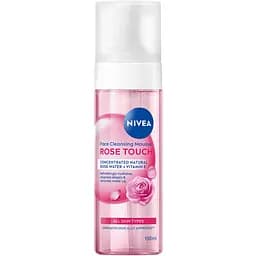 Мус для обличчя очищуючий NIVEA Rose Touch з вітаміном E 150 мл