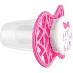 Пустушка Nuvita 7085 Air55 Cool симетрична 6m+ LITTLE GIRL яскраво-рожева NV7085SI