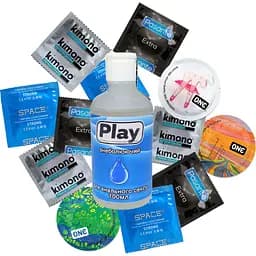  Набір Лео Презервативи 12 шт. + лубрикант Play для анального сексу 100 мл