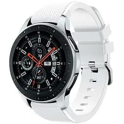 Силиконовый ремешок Watchbands для Samsung Galaxy Watch 46mm Silver Samsung Gear S3 - белый (WB001WHITE46)