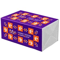 Паперові рушники Добра господарочка колекція Вибійка V-складання 2 шари 120 листів (4820086524100)