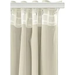Штори на кухню та в кімнату Cosas Snow 180х260 см 2 шт бежевий (Curtains_Milk_180x260) - мініатюра 5