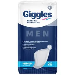 Урологічні прокладки для чоловіків Giggles Bladder Pad Man M 4 краплі 20 шт.