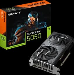 Відеокарта GeForce RTX 5050 8GB Gigabyte WindForce OC (GV-N5050WF2OC-8GD) - мініатюра 1