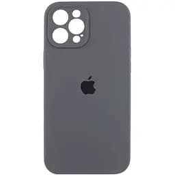 Чехол Epik Silicone Case Full Camera Protective (AA) для Apple iPhone 12 Pro Max (6.7) Серый/Dark Gray