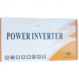 Автомобільний інвертор Solar Power Inverter 011 модифікована синусоїда Red 2 розетки 4 USB екран прикурювач з 12V на 220V 1500W (11034) - мініатюра 6