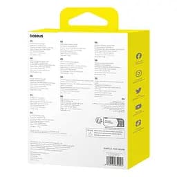 Мережевий зарядний пристрій з кабелем Baseus GaN5 Fast Charger(mini) 1C 20W EU Cluster чорний (With: Fast Charging Data Cable) - мініатюра 3