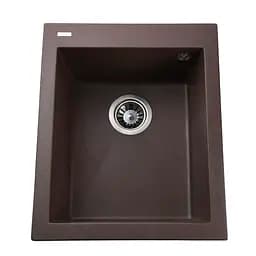 Гранітна мийка Globus Lux Lama коричневий 410x500 мм А0006, Коричневий