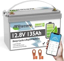 Літій-залізо-фосфатний акумулятор TCBWorth 12.8V 135Ah 1728Wh LiFePO4 - мініатюра 2