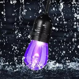 Вулична гірлянда з ретро лампами LED RGB Edison 15шт, 220V, 10метрів з перехідником - мініатюра 6