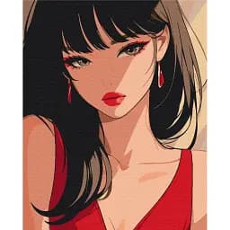 Картина по номерам Brushme Загадочная красавица 40x50 см