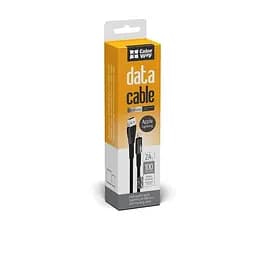Кабель ColorWay USB - Lightning (M/M), 2.4 А, Zinc Alloy + Led, 1 м, Black (CW-CBUL035-BK) - мініатюра 6