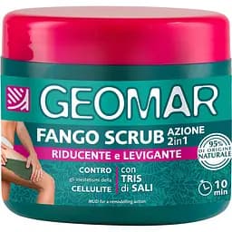 Грязьовий скраб для тіла Geomar Body 2 в 1, з ліполітичною та відлущувальною дією, 600 г