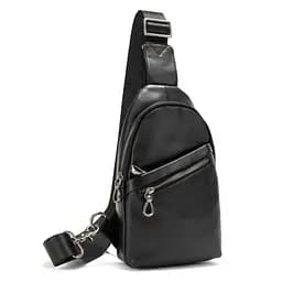 Сумка-слінг чорна чоловіча Tiding Bag 10031A