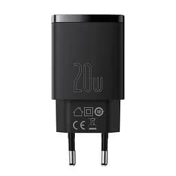Адаптер сетевой BASEUS Compact Quick Charger 1USB/1TYPE-C, QC/PD, 20W, 3A| (CCXJ-B02)