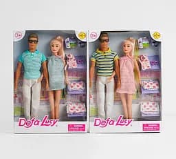 Семья 8349 DEFA, 2 куклы (беременная), младенец, аксессуары, в коробке (6903164405015) МИКС