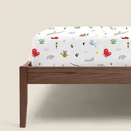 Простирадло Cosas на резинці 80х200 bees cs1, червоний (BeesRed_80x200x20) - мініатюра 3