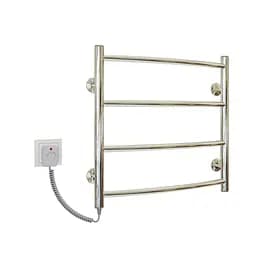 Електрична рушникосушарка Kosser Дуга 500x500/4 EL рег. ДД06ЕL, Хром, Ліве