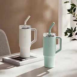 Термокухоль MiJia Straw Cup 1л Green (MJXGB01RM) [114807] - мініатюра 5