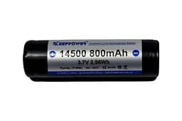 Акумулятор Keeppower 14500 800mAh з захистом - мініатюра 2