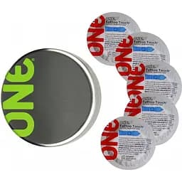 Презервативы One Tattoo Touch синие 5 шт. в кейсе (ROZ6501051996)