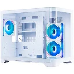 Корпус 1stPlayer UV6, White, без БП, Mini Tower, Micro ATX/Mini ITX, 2xUSB 3.0, макс. CPU – 157 мм/VGA – 400 мм, 3x120 мм ARGB, боковая и передняя панель из закаленного стекла (UV6-WH-2FC7R-W-1FC7-W)