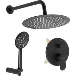 Душова система прихованого монтажу Rea Hyper + Box black matt REA-P2002, Чорний матовий