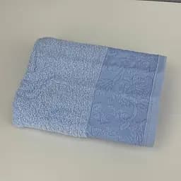 Рушник для обличчя махровий Febo Vip Cotton Botan Туреччина 6398 блакитний 50х90 см - мініатюра 3