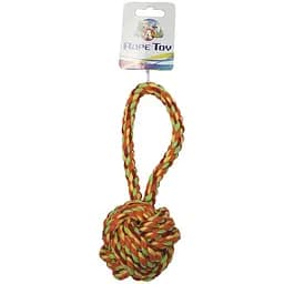 Іграшка для собак Croci Канат грейфер вузловий м'яч з ручкою 23 см