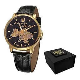 Наручний годинник чоловічий 022 Automatics Не Забуду Дім Gold-Black Awarder acs0031873