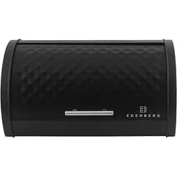 Хлібниця з нержавіючої сталі Edenberg 38.5x27x19 см чорна EB-133 - мініатюра 2