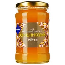 Мед Премія Соняшниковий, натуральний, квітковий, 400 г (593256)