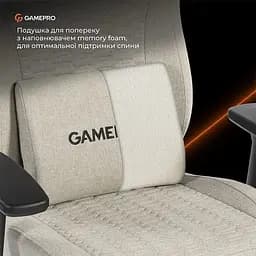 Крісло для геймерів GamePro Fabric Light Gray (GC760LG) - мініатюра 8