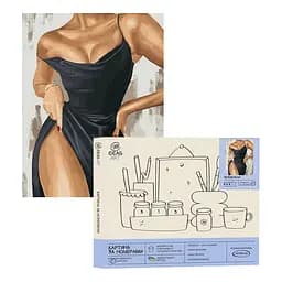 Набір для розпису по номерах "Впевнена" 40*50 см, IDEA2-GX47533, ТМ "99IDEAS"