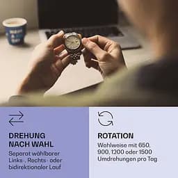 Ящик для автопідзаводу годинника Klarstein St. Gallen II Premium чорний (10036169) - мініатюра 2