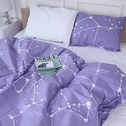 Простирадло MirSon Бязь 17-4742 Constellation 220x240 см біле (2200008929268) - мініатюра 2